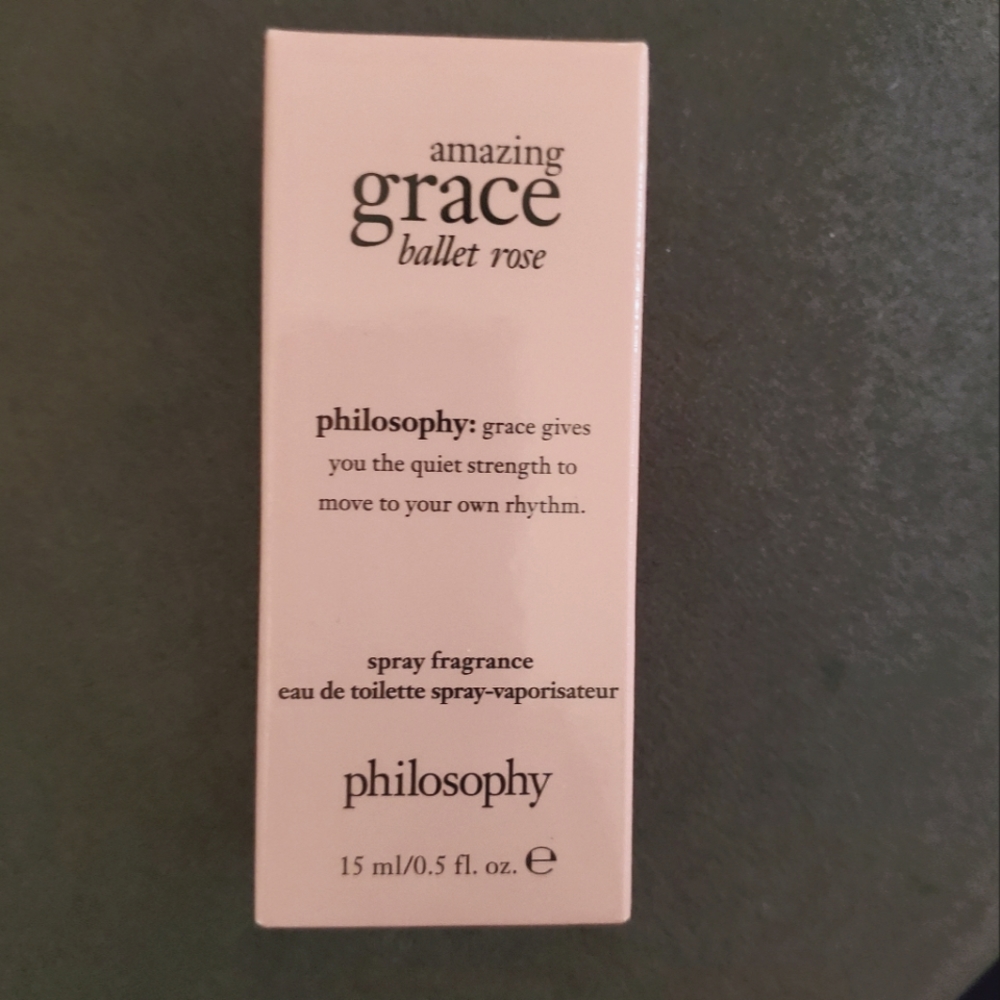 Philosophy amazing grace ballet rose 0.5 oz spray fragrance NEW